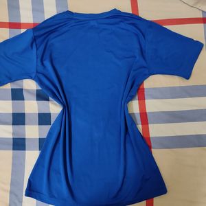 Blue Adidas Women Tshirt