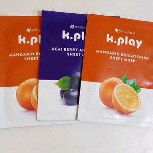 Sheetmask pack of 3