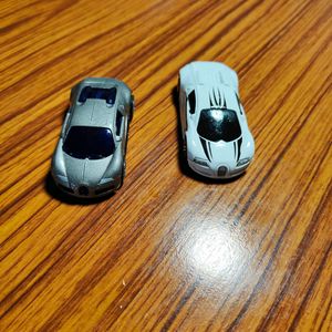 Hot wheels Car 2 Bugatti One White And Grey