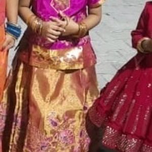 Kids Pattu Pavadai Size 24