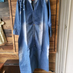 Denim Kurta For Women