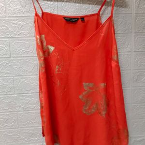 Dorothy Perkins Coral Orange Segeti Talks Top"