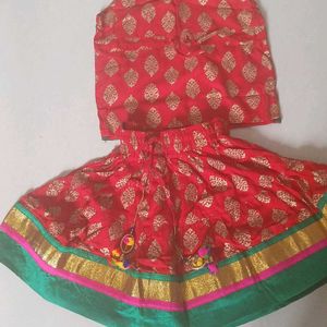 Kids Partywear Skirt And Top