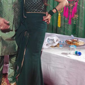 Skirt Or Blouse With Attached Dupatta