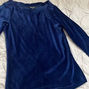 Pantaloons Velvet Boat Neck Top