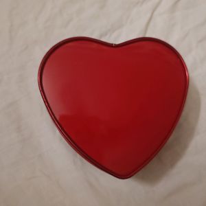 Heart Shape Box With Cute Teddy And Flowers