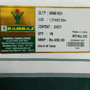 New Ramraj Cotton Dhotis