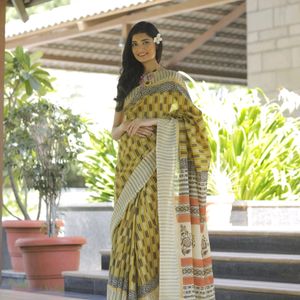 Beautiful Chanderi Cotton Silk Saree