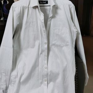 White Color Men Shirt. Very Less Used. Size 40