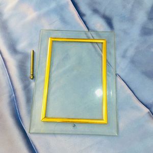 Glass Table Top Photo Frame