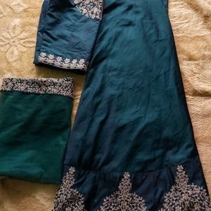 Green Silk Lehenga