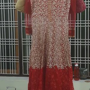 Heavy Work Gown With A Dupatta N Pant