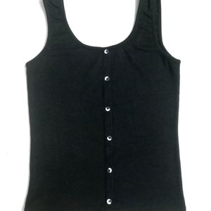 "Women And Girls Button Tank Top