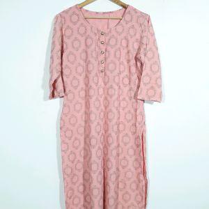 Light Pink Kurta Sets (  Women's )