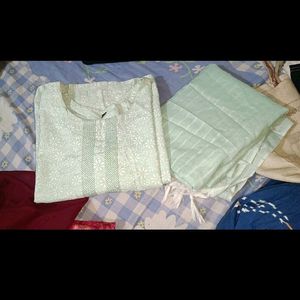 Cotton Kurta Pant With Dupatta