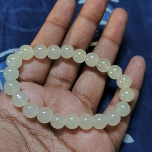 Pearl White Bracelet | Glass Beads Bracele