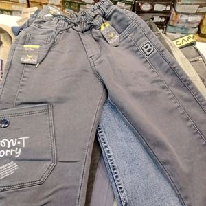 Boys Cargo Jeans Cotton