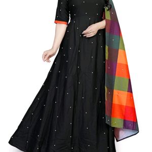 Black Top With Dupatta