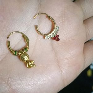 2 Different Types Nose Rings