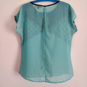 Tarama XL Sheer Mint Top