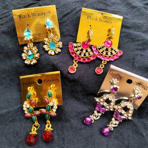 Combo Of 4 Fancy Earing.