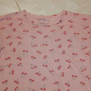 Cherry Printed Regular Tshirt