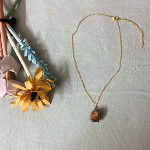 rose necklace ( gold )