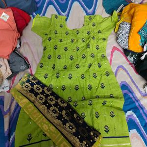 Green Salwar