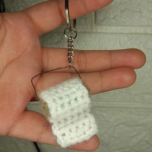 Crochet Poop&Paper Keychain