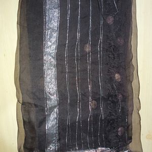 Black Net Dupatta