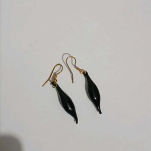 Black And Golden Earings