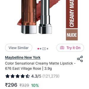 Maybelline Pinkish Red Lipstick