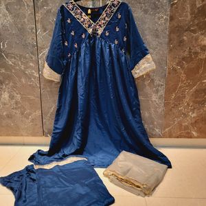 Navy Blue Kurta Set - 2