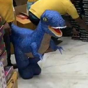 Electric inflatable remote control dinosaur large