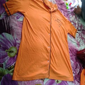 Orange Co-ord Set For Women