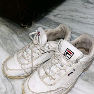 White Fila Shoes Unisex