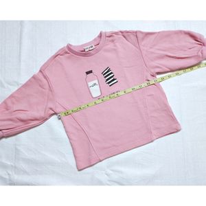 Kids Pastel Pink Knitted T shirt high quality