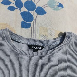 Zudio Grey Top For Women