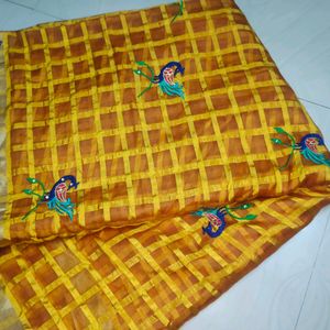 Mustard Yellow Formal Classic Saree