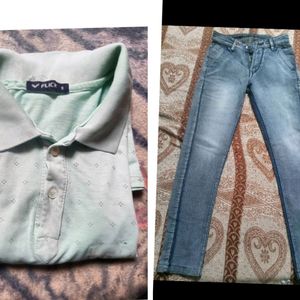 Jeans With Tshirt 👕 For Men