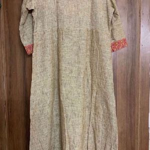 🆕Embroidery Pure Cotton Kurta (XXL)