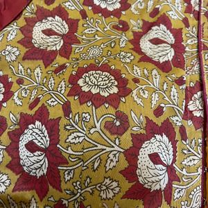 Boat Neck Kalamkari Blouse