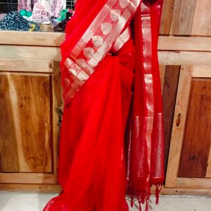 Beautiful New ❤️ Saree With Blouse