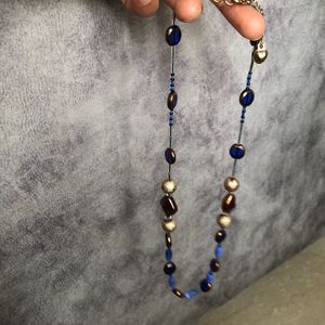 Blue N Copper Mala