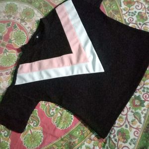 Colour Block Crop Top