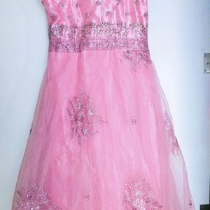 Pink NewStylish Party Wear With Stone Work