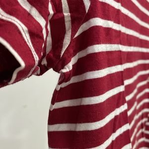 Pantaloons Red Striped Top