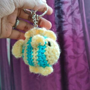 Crochet Fish Keychain