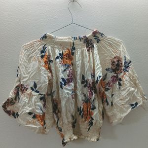 Cute Floral Print Top For Women