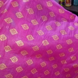 Women Printed Pink Dupatta